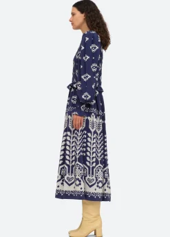 Sea New York Sonia L/S Dress Navy Hot