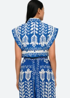 Sea New York Sonia Vest Blue Sale