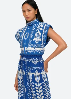 Sea New York Sonia Vest Blue Sale
