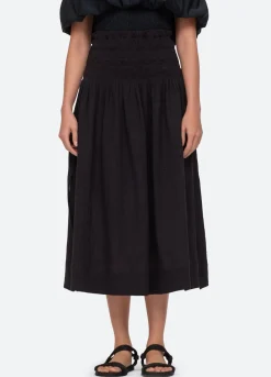 Sea New York Sophie Skirt Coverup Black Fashion