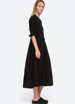 Sea New York Willa Puff Slv Dress Outlet