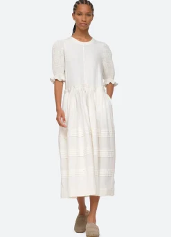 Sea New York Willa Puff Slv Dress Outlet