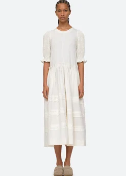 Sea New York Willa Puff Slv Dress Outlet