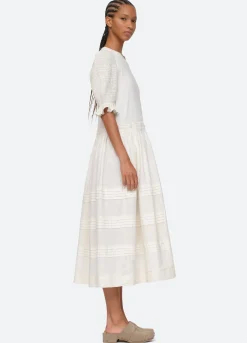 Sea New York Willa Puff Slv Dress Outlet